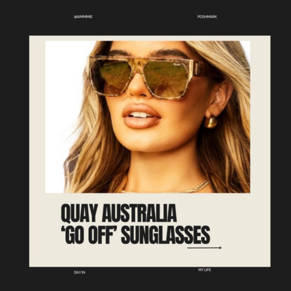 NWT Quay Australia 'Go Off' Brown polarized Sunglasses